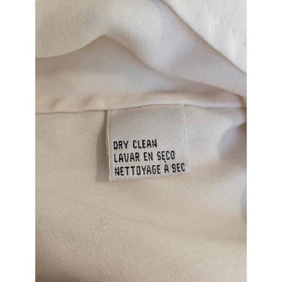 NWT Vtg Evan Picone Button Up Shirt Ivory 100% Silk Short Sleeve Women's Size 12 - Picture 15 of 15